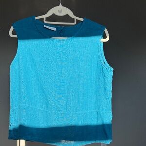 Bryn Walker 100% linen sleeveless blouse